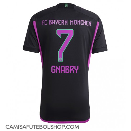 Camisa de time de futebol Bayern Munich Serge Gnabry #7 Replicas 2º Equipamento 2023-24 Manga Curta